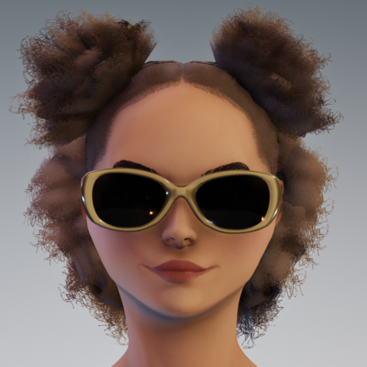 Sunni Glasses AV2 - Tan Dark Lenses