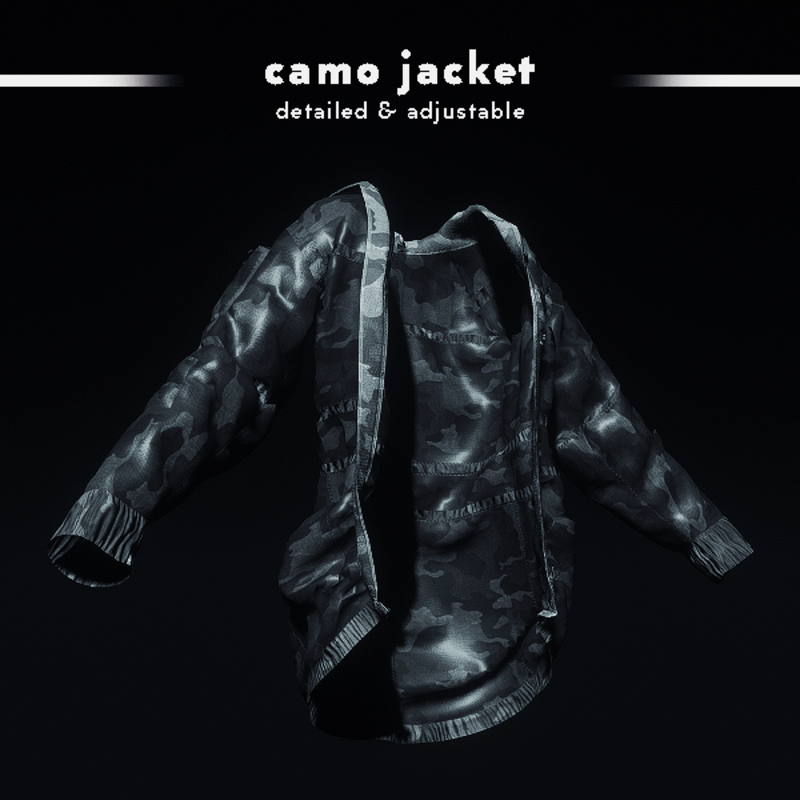 Camouflage Jacket (Charcoal)
