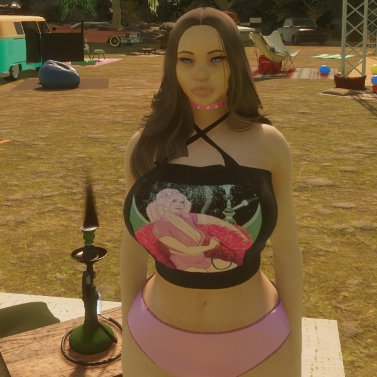 Hookah Babe Crop Top