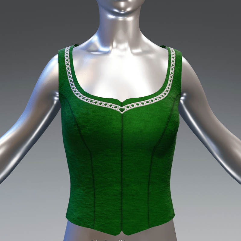 Elf top - green
