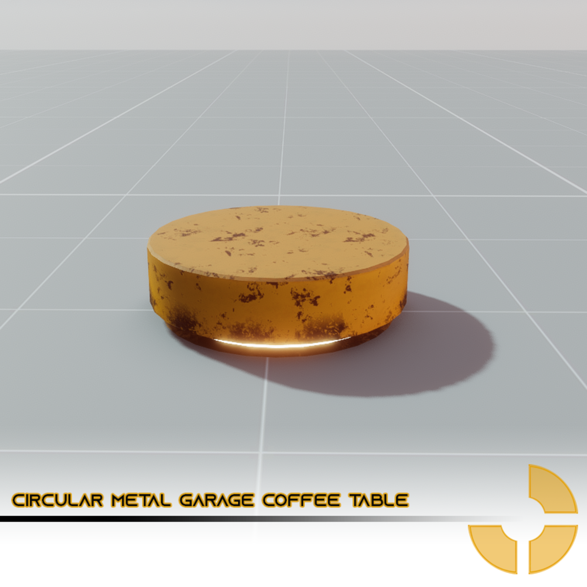 Basic Circular METAL GARAGE Coffee Table