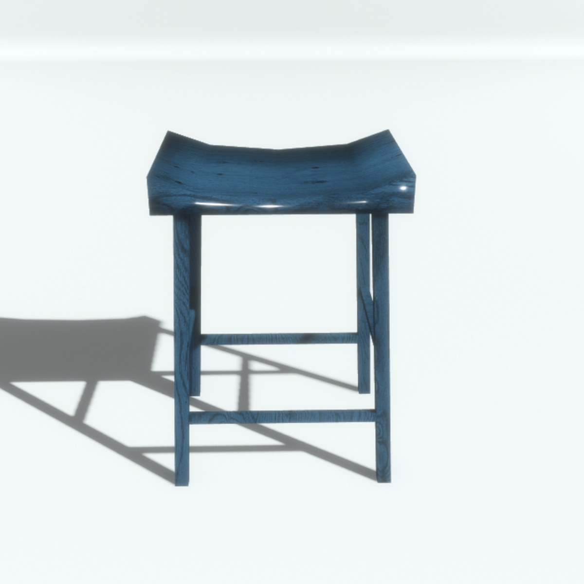 Stool blue