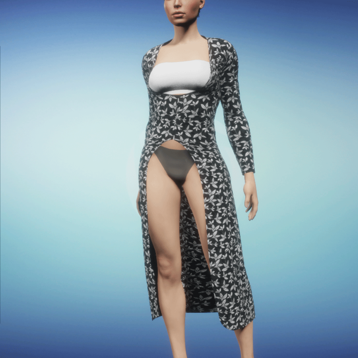 Long Cardigan Melissa floral