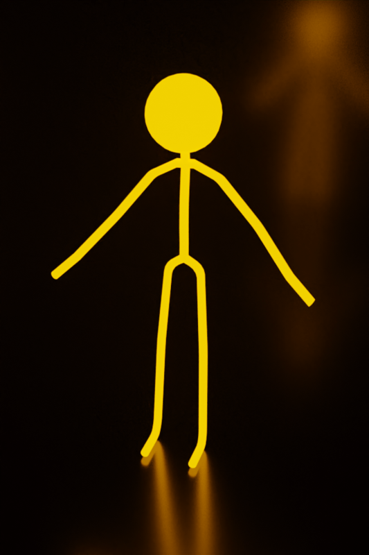 Stickman (Orange)
