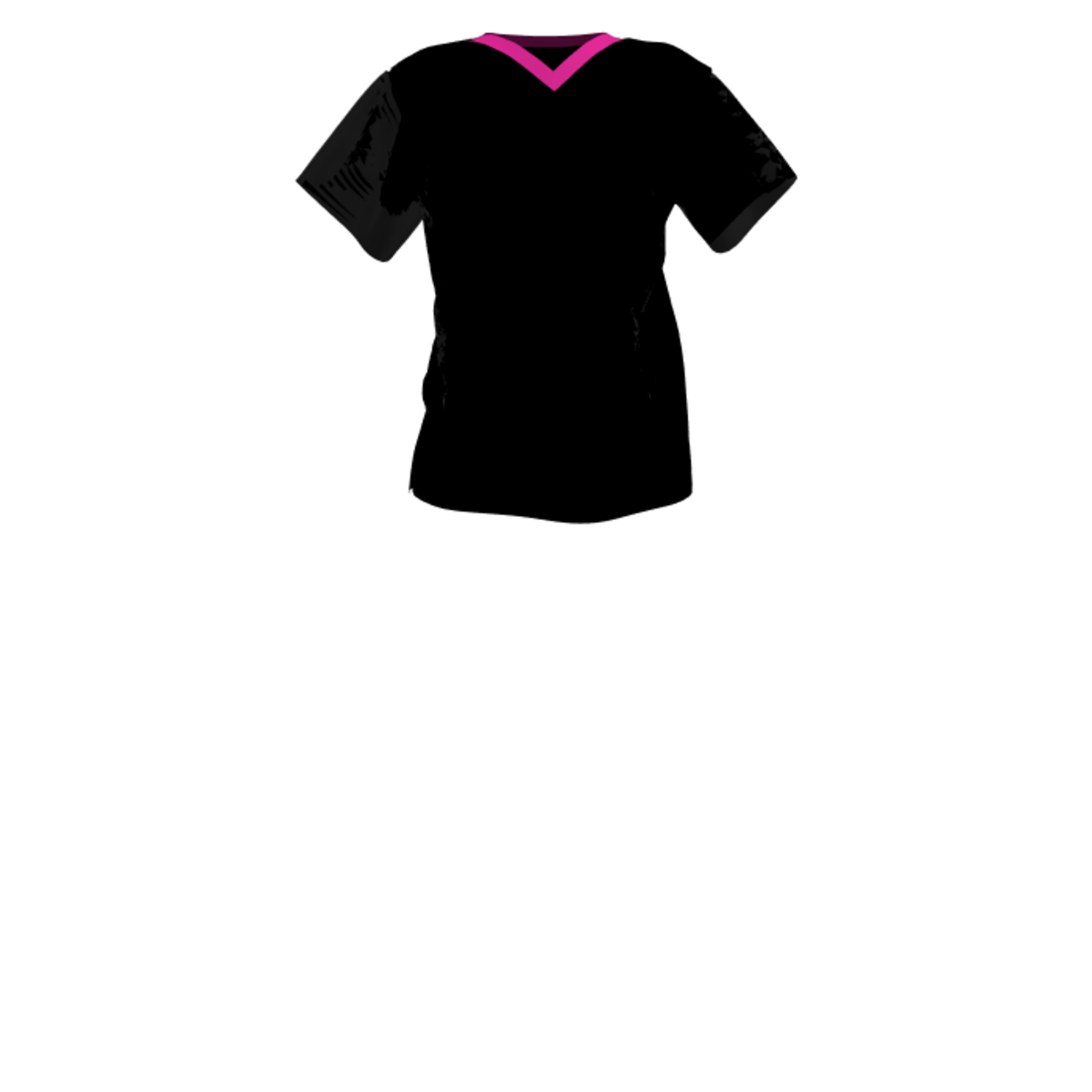 SALE! Ladies Basic Neon Pink & Black T-shirt SALE!
