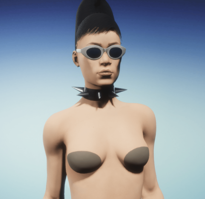 spiked fetish collar