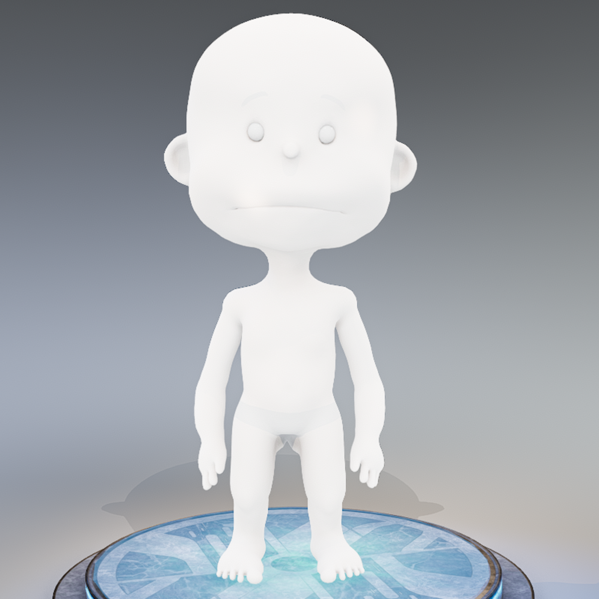 Emissive Cartoon child