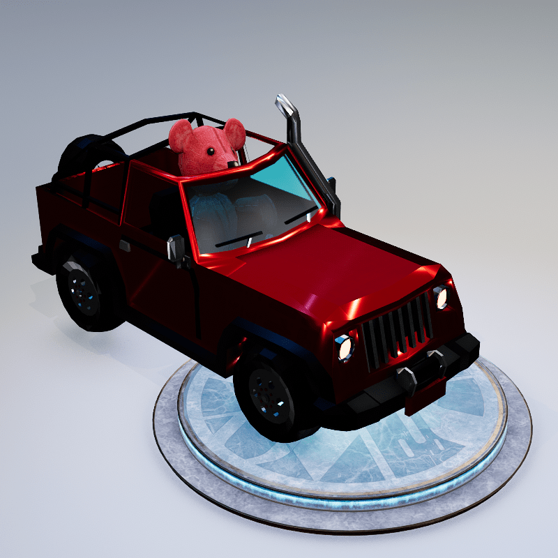 Red Teddy Car