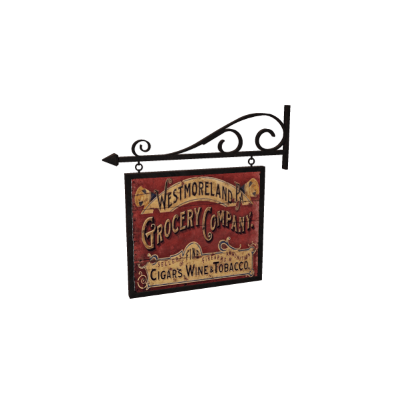 Victorian grocery Sign