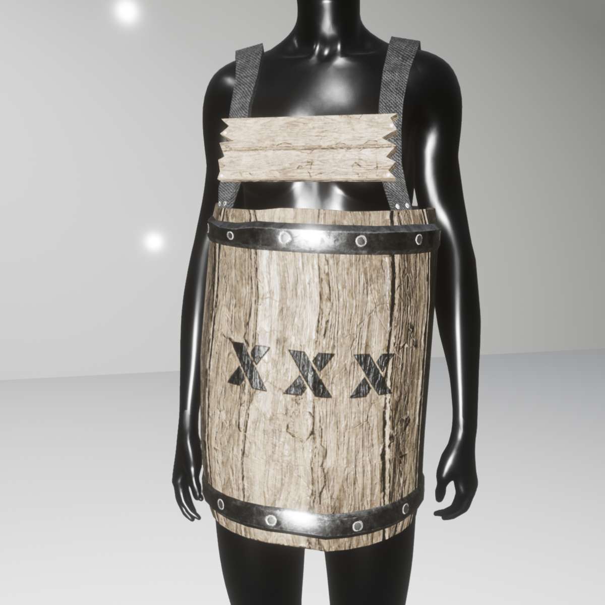 Wooden barrel armor (female)