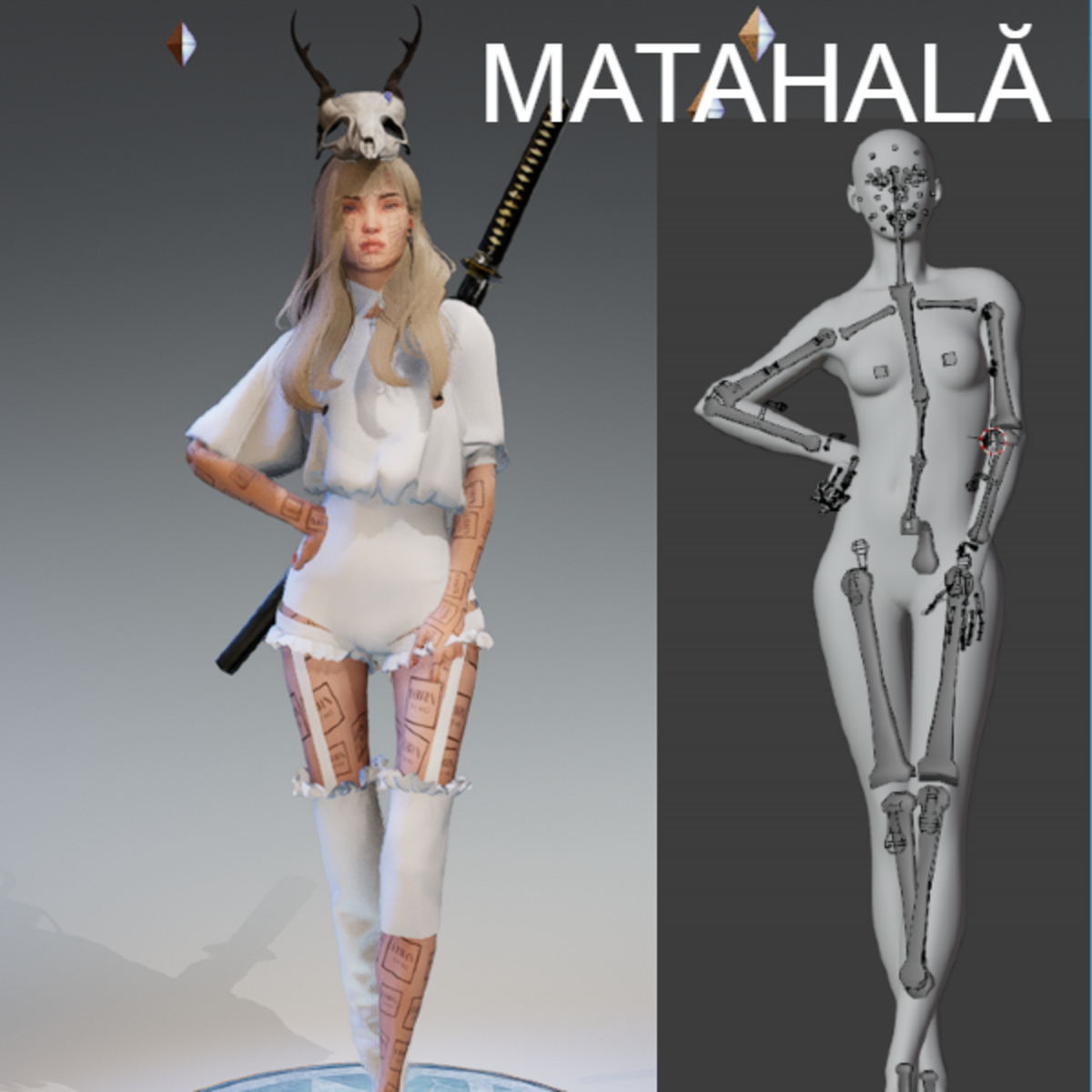 Sexy Model Female Avatar Pose //MATAHALĂ
