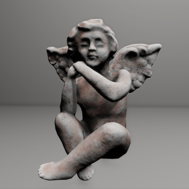 Stone angel statue
