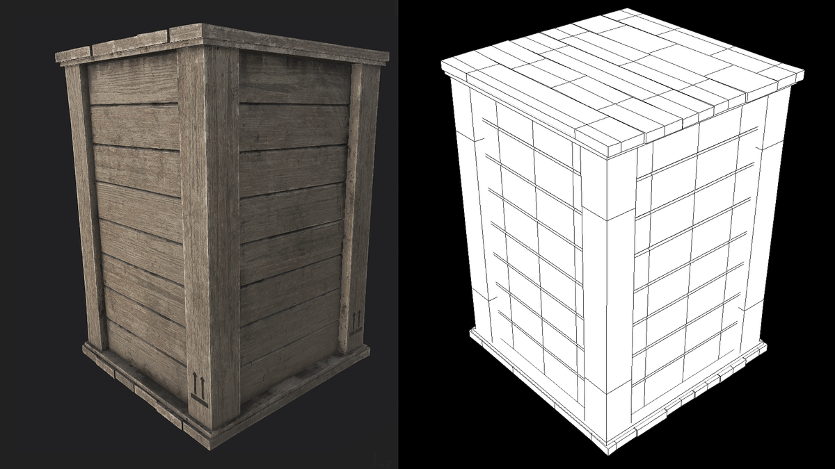 Wooden Crate 03