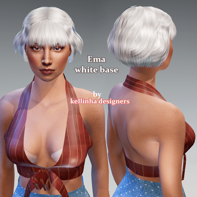 Ema-white base hair