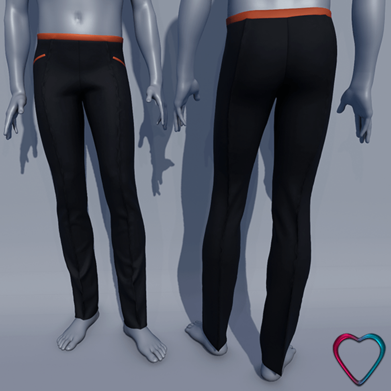 Men Formal Pants - Orange