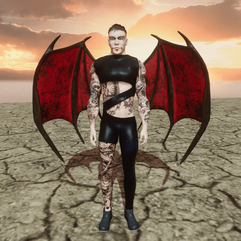 Demon Wings Red (Male/Female) Succubus and Incubus