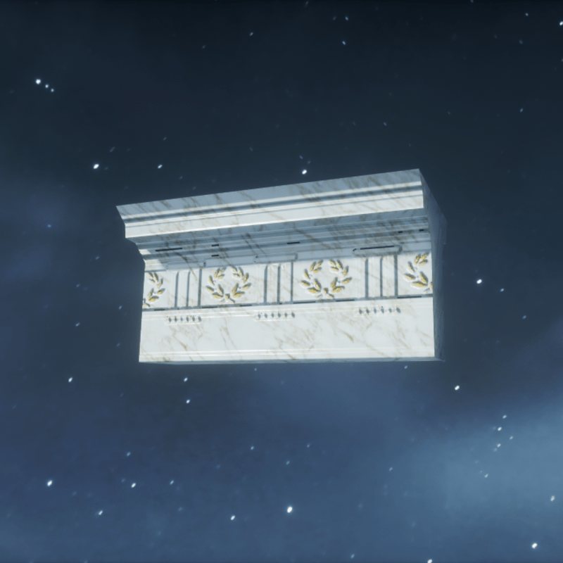 DORIC Classical Entablature, White