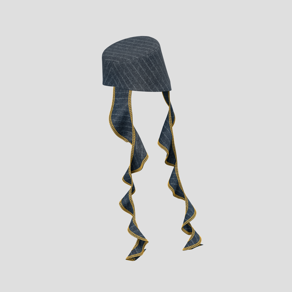 Trailblazing Hat chalk gray stipes