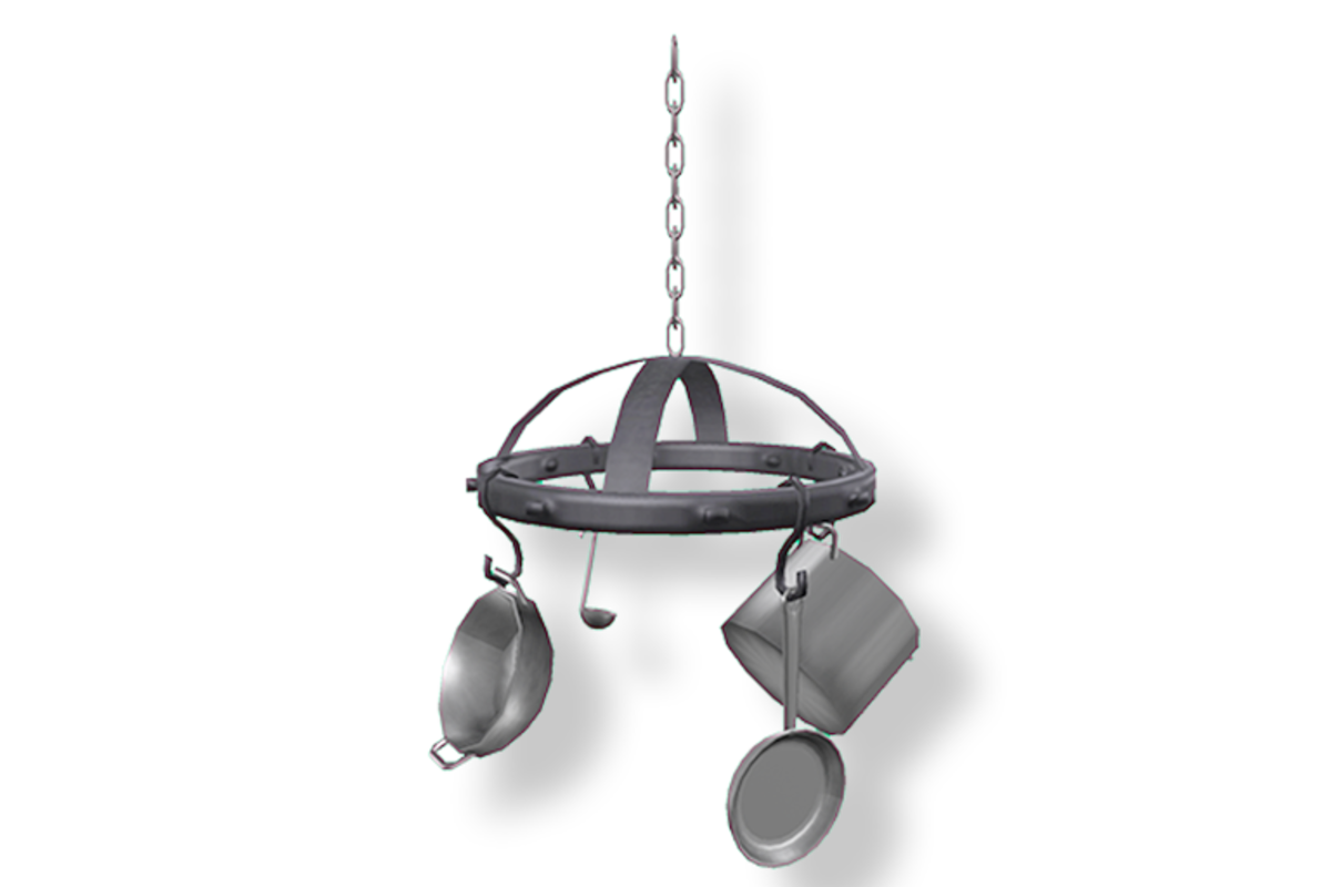 Black Rose Medieval Pot Rack