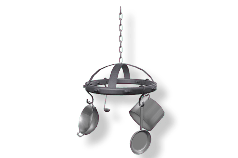 Black Rose Medieval Pot Rack