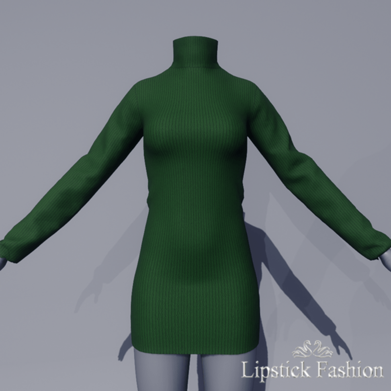 L.F. NOELLE KNIT DRESS DARK GREEN