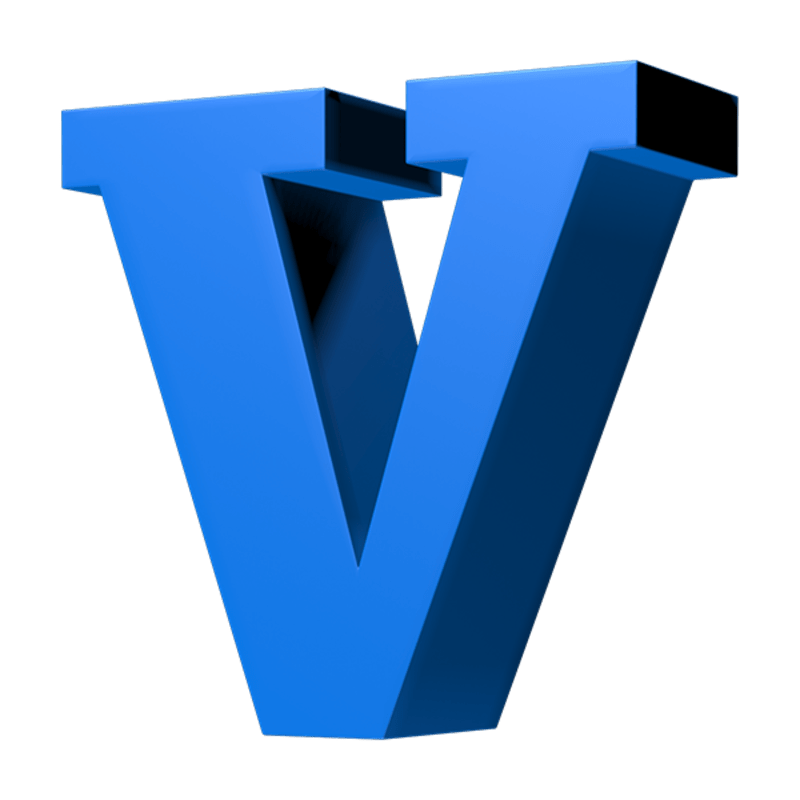 LOOT: Letter V (Blue)