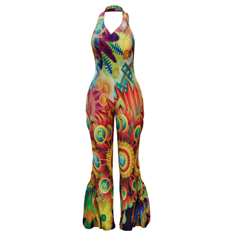 Seventies Jumpsuit Psychedelic