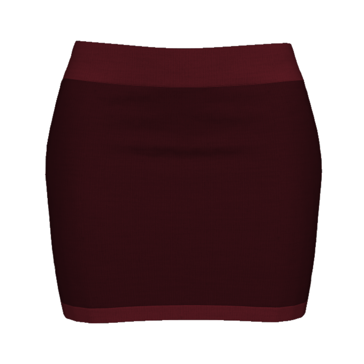 Woman Simple Skirt - Dark Red