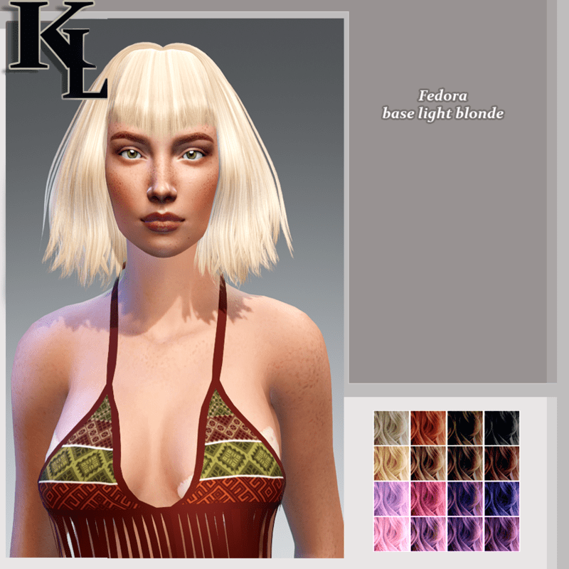 fedora -base light blonde