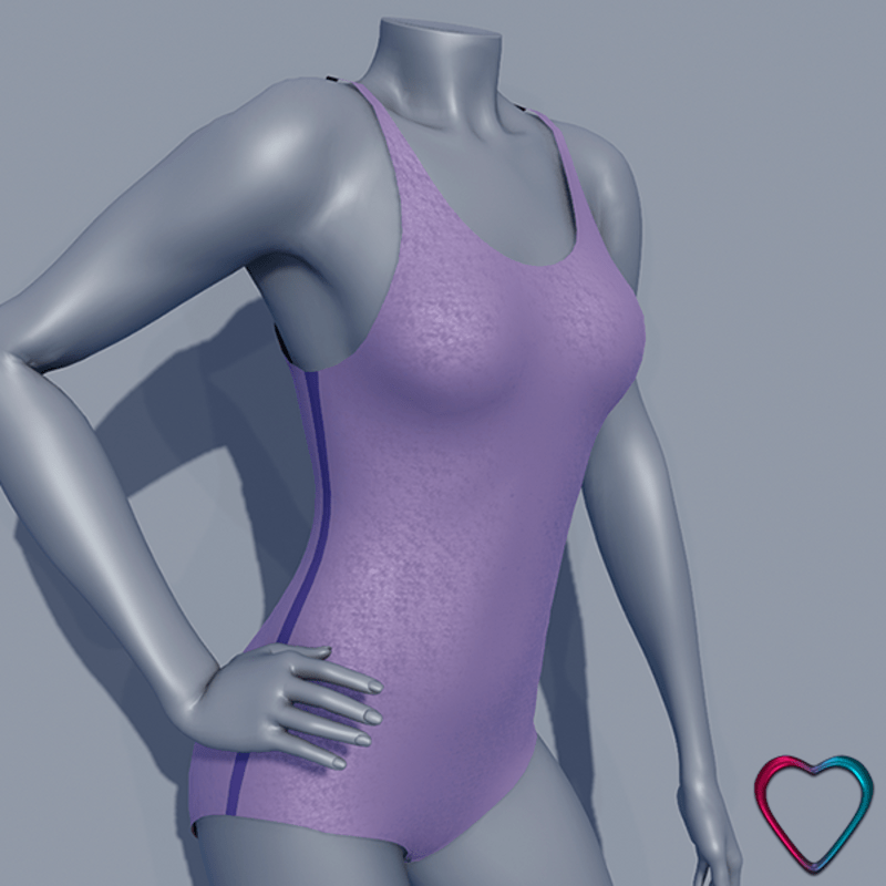 Body Swimsuit - Purple