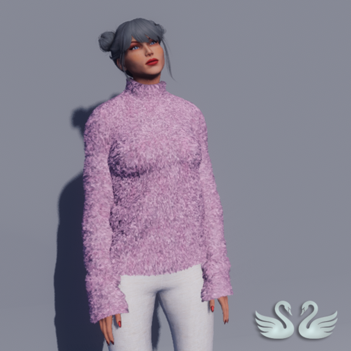 Nicci Fur Sweater - Pink
