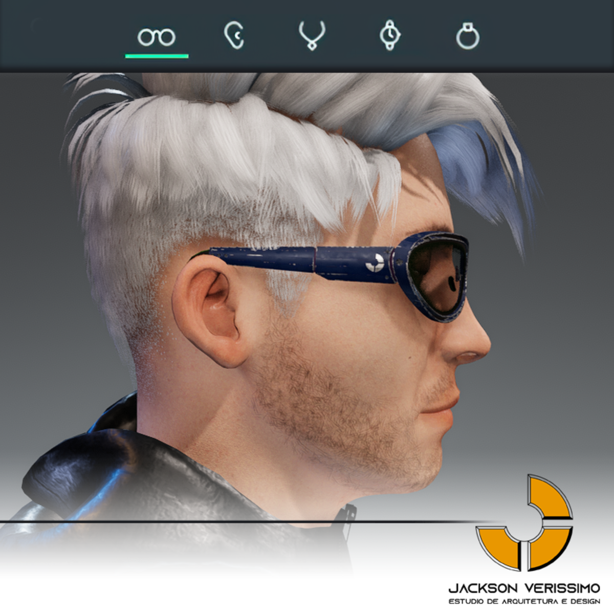 Janeiro Glasses- Marine Blue