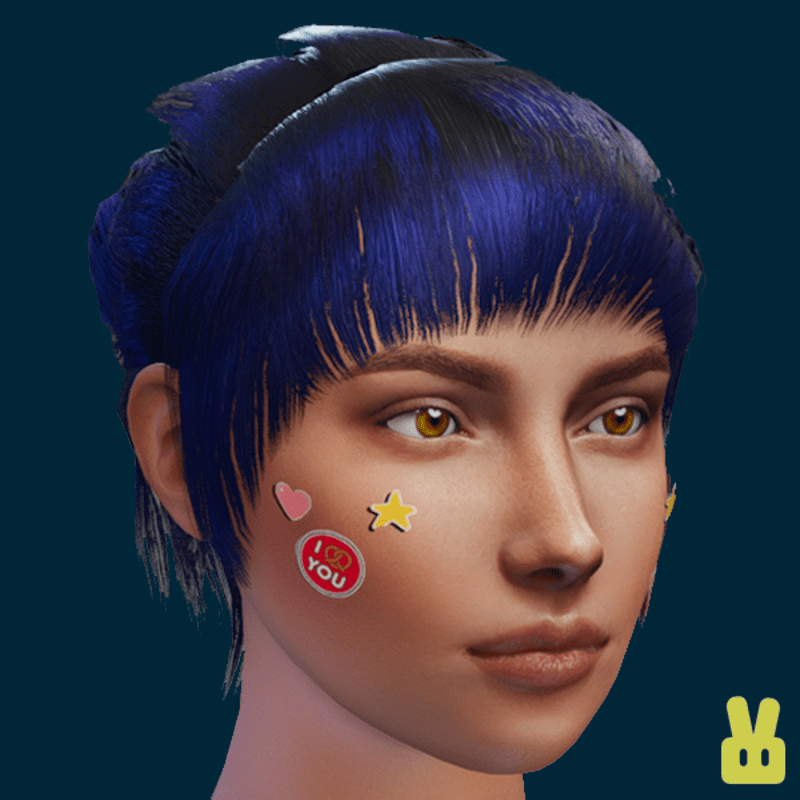 fast food face stickers