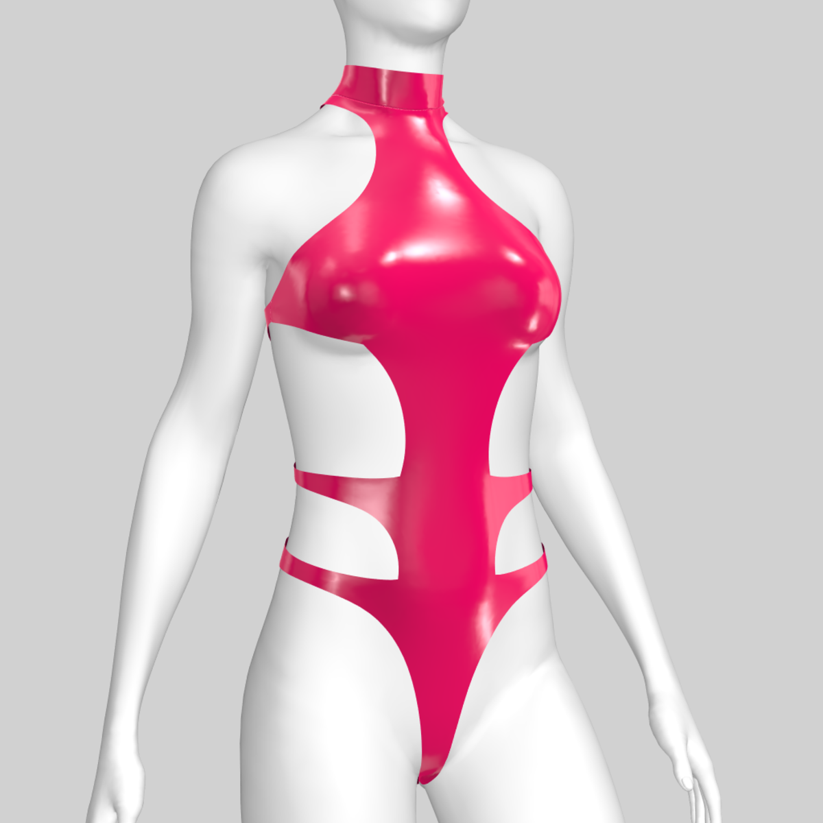 Bodysuit Aiko Vinyl Magenta 2.0