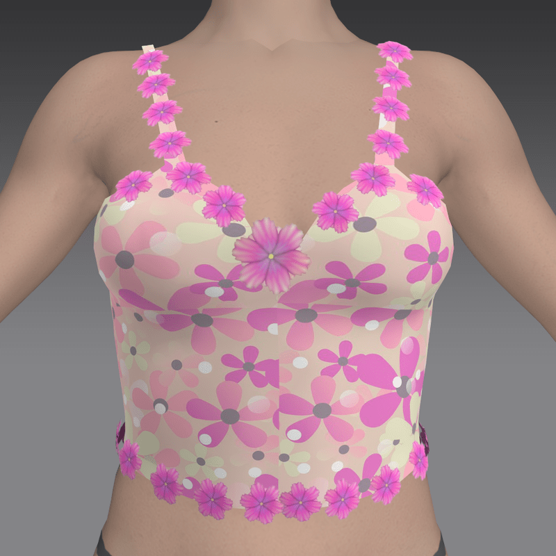 Pink Flower Tanktop
