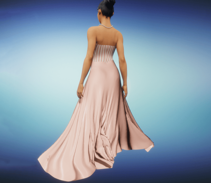 rose-champagne ballgown