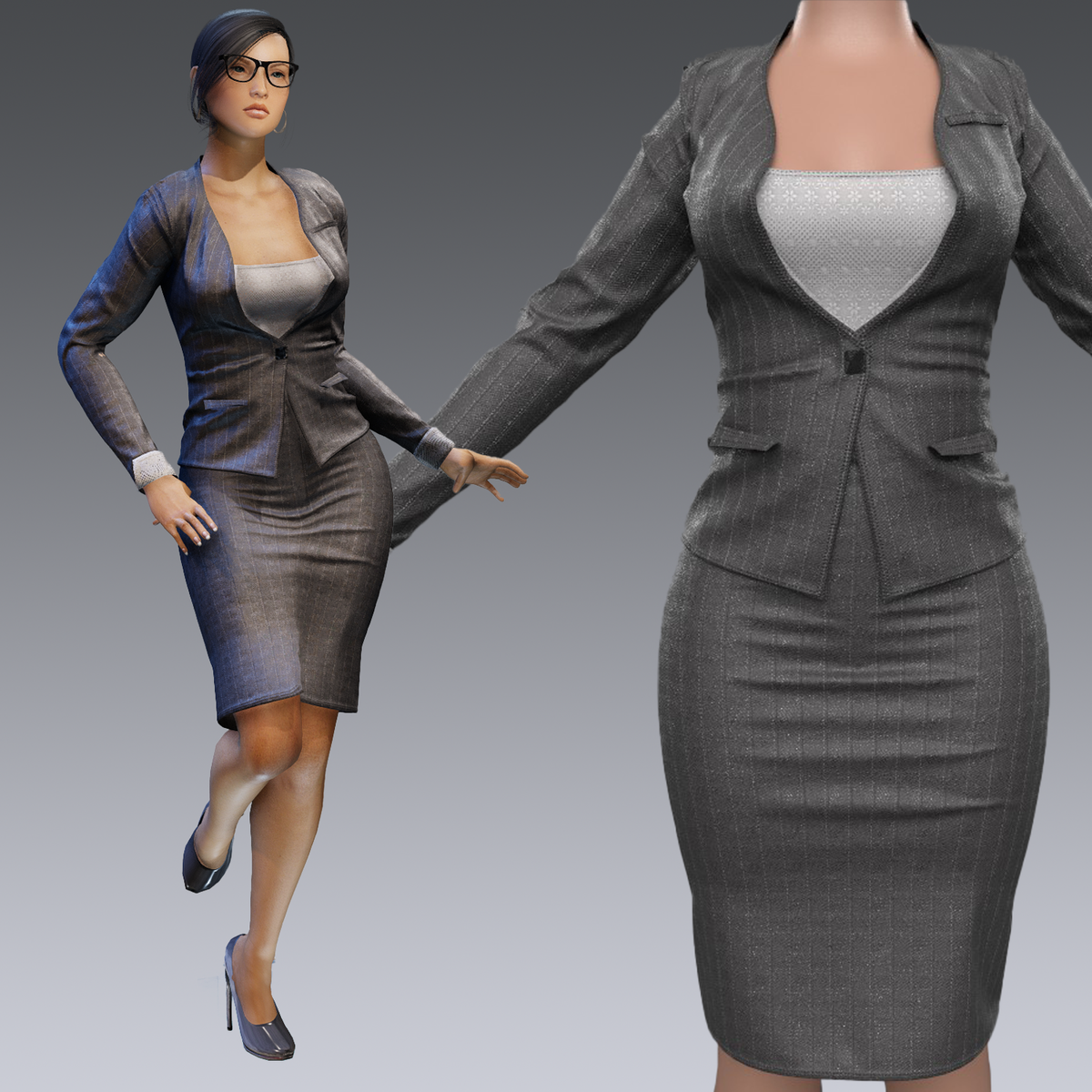 Business Dress Grey