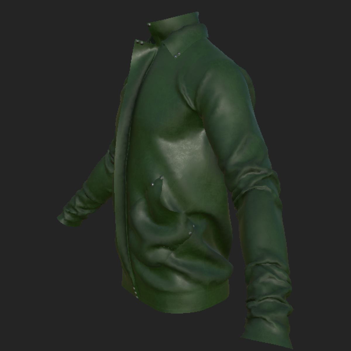 JACKET_ 2 LEATHER GREEN