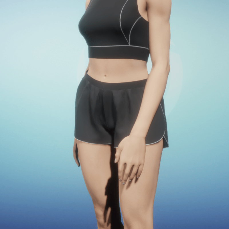 Shorts in Black and White