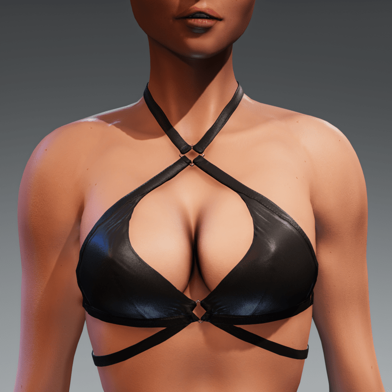 Carol Bikini Top for Kismet Body (3A or 3B) by Apocalypse Bunnies (black)