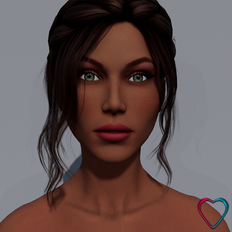 Angela - Toffee - Dark Pink Makeup - Green Eyes - Women AV2 Avatar