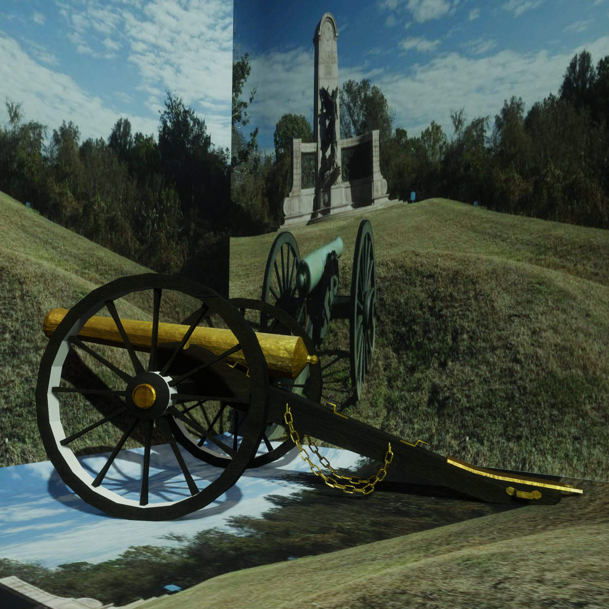 Civil War Canon Display/ Show Model