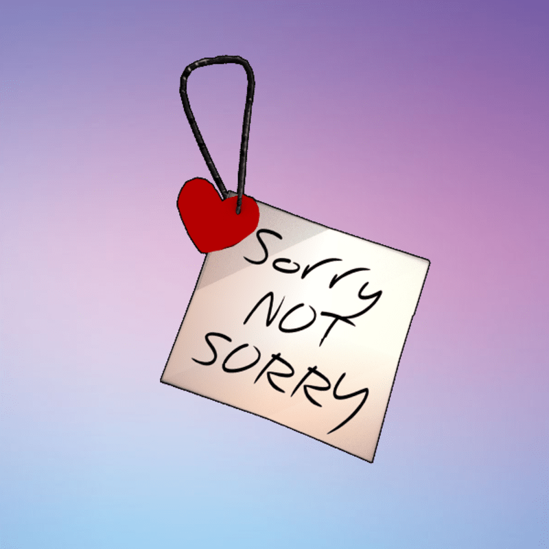 Love Note Fem "Sorry not sorry"