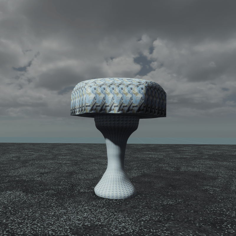 Sculpted Table Peacock