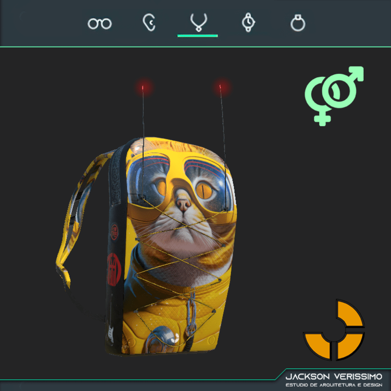 BackPack Minimal YellowCat