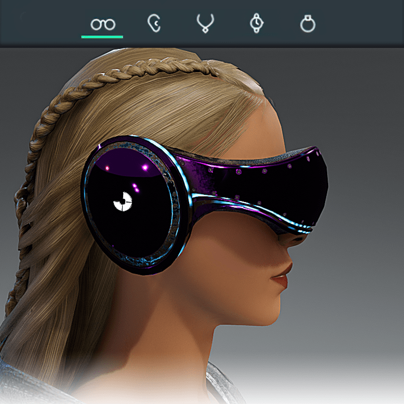 VR Glasses Pulsar- Violet Chrome