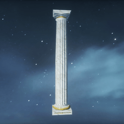 DORIC Classical Column, White