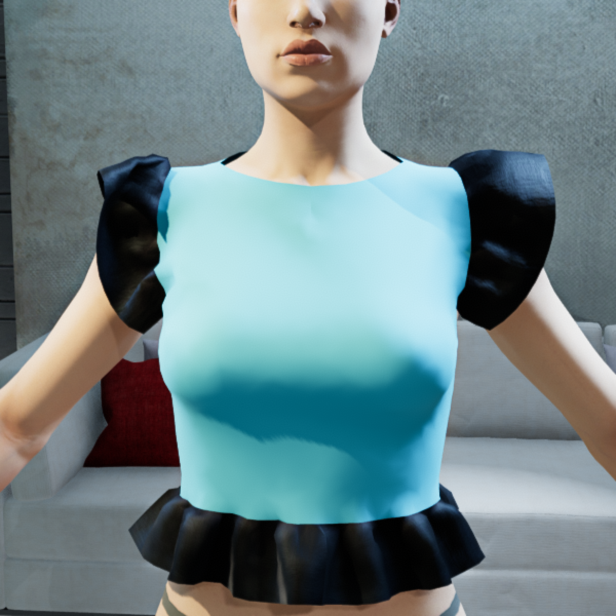 PASCALE TOP BABY BLUE