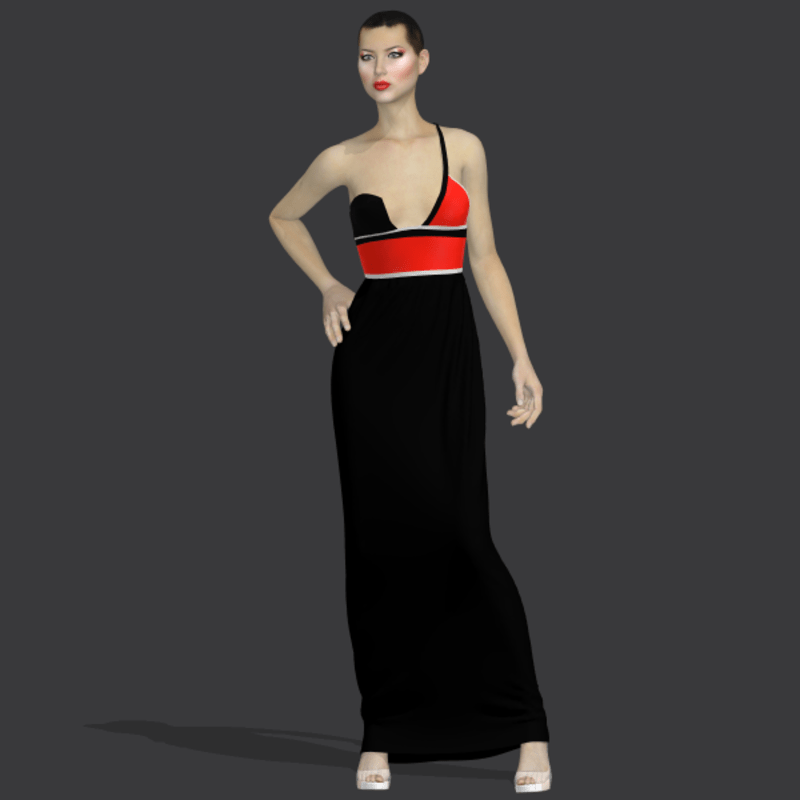 Gilda black red "Elisea Carter"