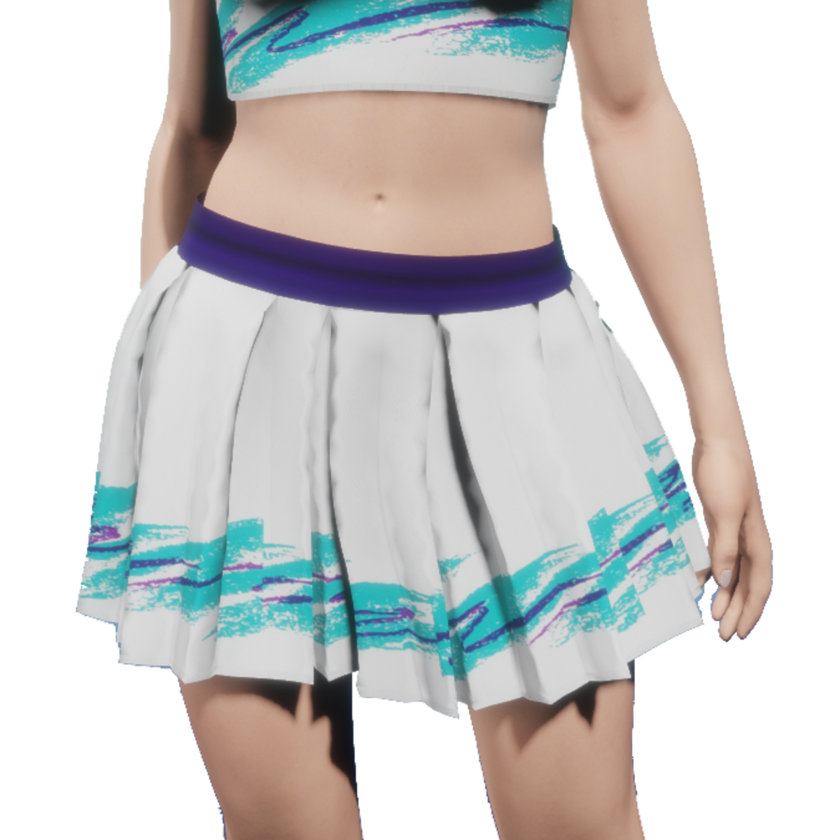Jazzy 90's Vaporwave Skirt